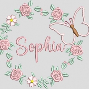 Cor floral borboleta